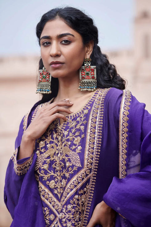 Peacock Signature Sharara Set
